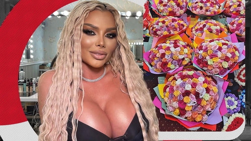Imagini fabuloase: 1001 trandafiri i-au ”bătut” la ușă! Cine e afaceristul care și-a dat pe spate iubita voluptoasă, de Valentine's Day
