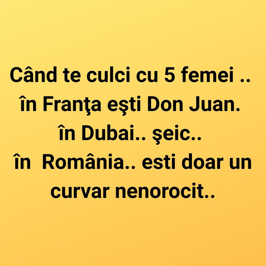 Bancul începutului de săptămână | Când te culci cu 5 femei