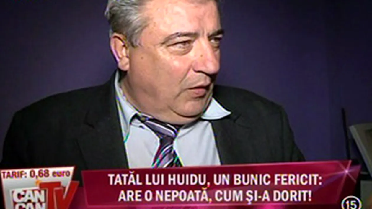 VIDEO Tatal lui Huidu este cel mai fericit bunic: Daca pleaca Giulia in concerte, nepoata ramane la mine fara discutii. E cea mai mare fericire a vietii mele! Vezi cine va fi nasul fetitei