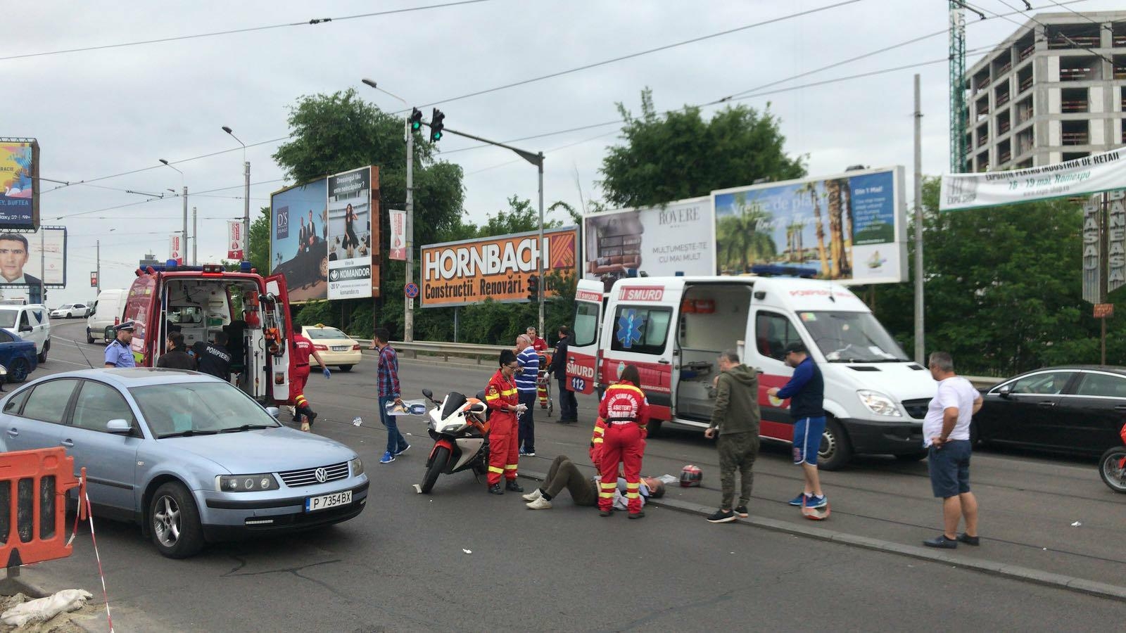 Accident grav pe Bulevardul Barbu Văcăresu! Un bărbat a fost spulberat de o mașină Antena 1