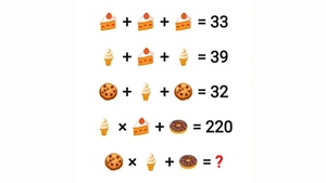 Test IQ exclusiv pentru genii | Cea mai dulce ecuație matematică: Care este rezultatul corect?
