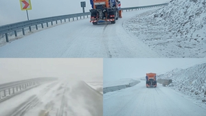 Ninge în România. Vremea s-a schimbat radical. Stratul de zăpadă a ajuns la 10 centrimetri | VIDEO