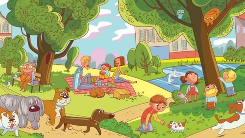 Iluzia optică ce îţi testează vederea | Găseşte leul ascuns în parc, în doar 6 secunde