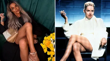 Ella Vișan de la Insula Iubirii a încercat să recreeze momentul lui Sharon Stone din Basic Instinct, dar a dat chix: Vulnerabila lui tata