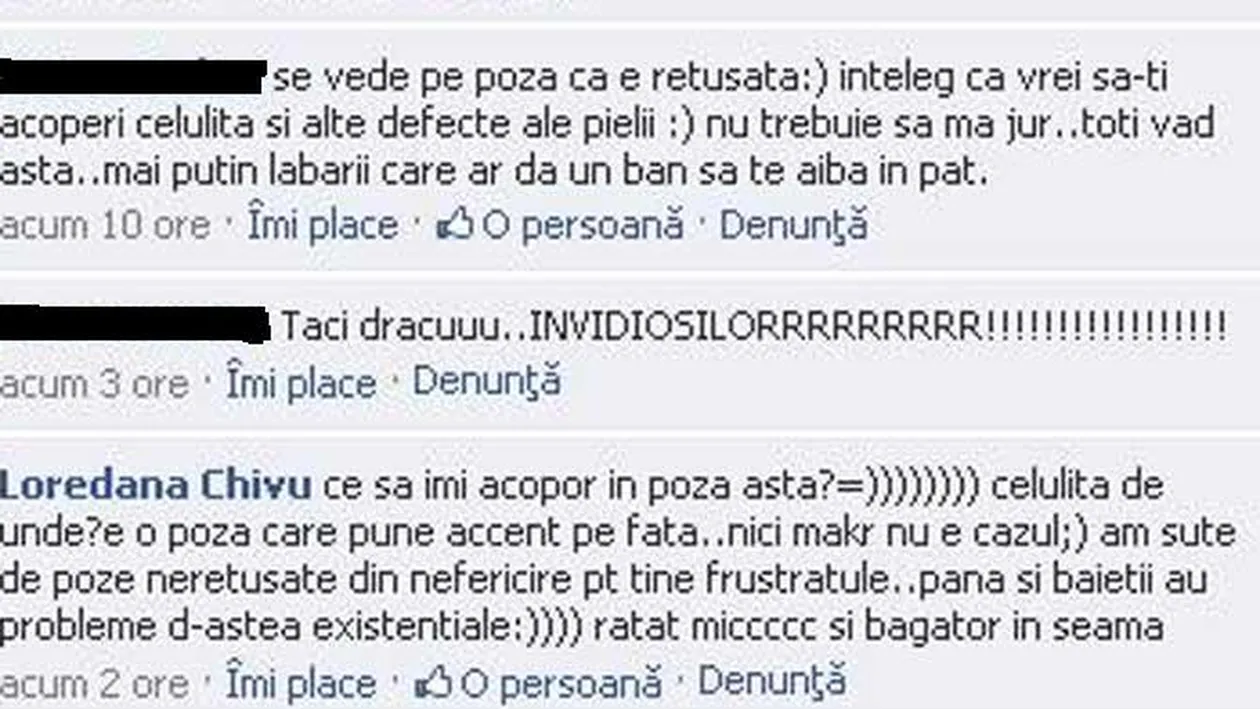 Loredana Chivu, suparata de comentariile de pe internet: Am sute de poze neretusate din nefericire pentru tine frustratule! Ratat mic si bagator in seama