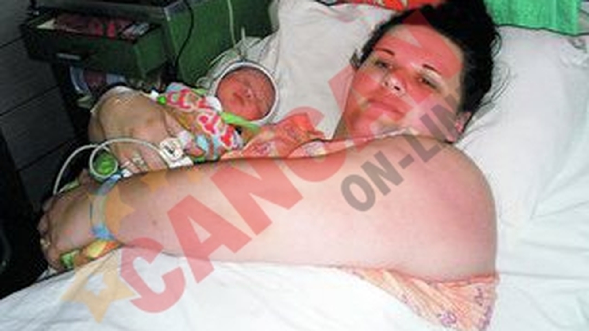 Mami are 180 de kilograme, bebelusul doar 3