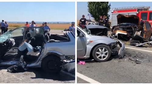 Accident cumplit în Arad! 4 răniți, printre care și un copil. A fost solicitat elicopterul SMURD