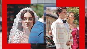 Ianis Hagi & soția, imagini în premieră, de la biserică + Cum au apărut socrul mare, Gică Hagi, și doamna ”Regelui”