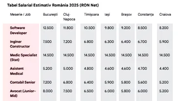 Câștigi prea puțin? Ce salariu ar trebui să ai, de fapt, în funcție de job și de orașul în care locuiești. Tabel complet pentru România