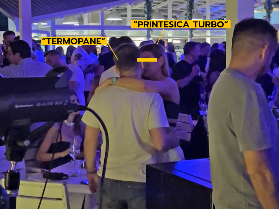 "Prințesica Turbo" și "Termopane", în tandrețuri, în club (Foto: CANCAN.RO)