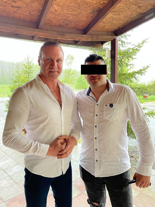 Alin Oprea, alături de fratele Medanei (Sursa foto: Arhivă personală)