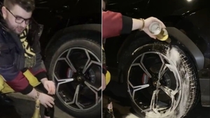 Asta le întrece pe toate! Victoraș Micula spală roțile de la Lamborghini cu cele mai scumpe șampanii