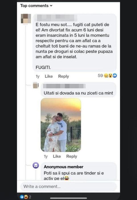 Claudiu nu și-ar îndeplini rolul de tată, susține fosta soție a acestuia. (SURSA: FACEBOOK.COM)