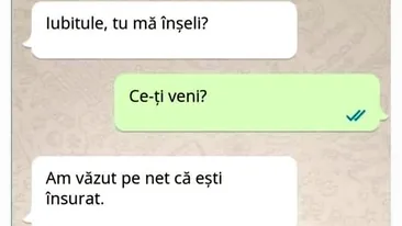 Bancul sfârșitului de săptămână | Iubitule, tu mă înșeli?!