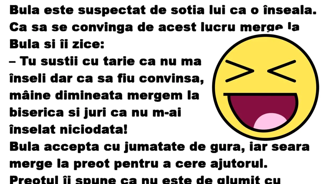 BANC | Bulă este suspectat de soția lui că o înșală