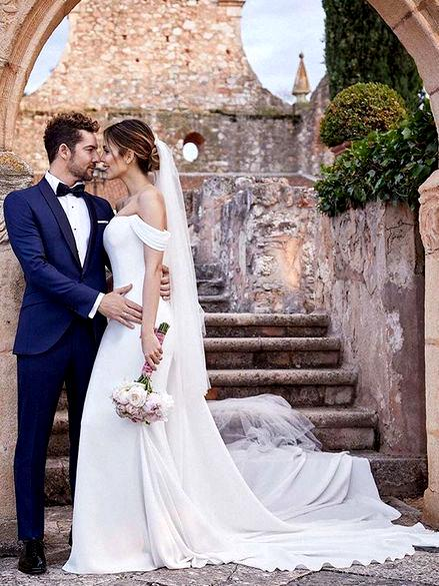 David Bisbal s-a căsătorit cu Rosanna Zanetti! Imagini cu cei doi de la nuntă