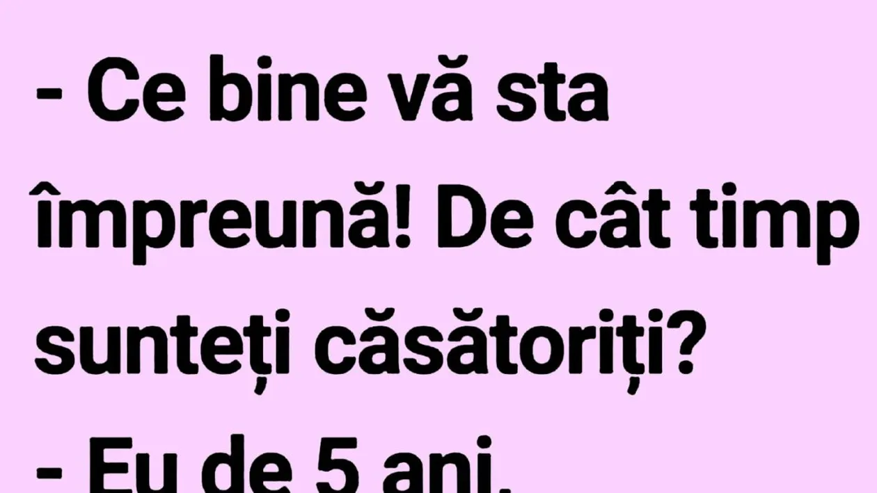 BANCUL ZILEI | Potrivire conjugală