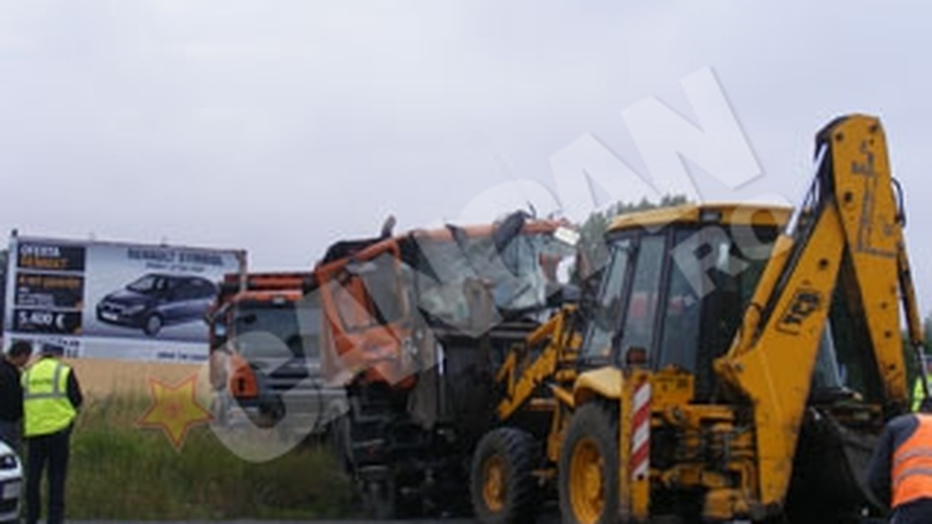 Coliziune in lant intre masini de mare tonaj, la iesirea din Arad