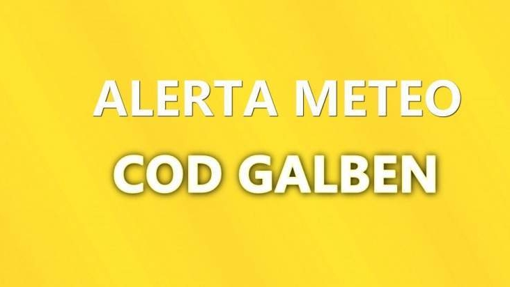 ALERTĂ meteo! Cod galben, până la ora 14.00. Ce zone sunt afectate