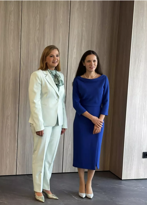 Mirabela Grădinaru, apariție elegantă alături de Maia Sandu. Cum arată ținuta partenerei lui Nicușor Dan