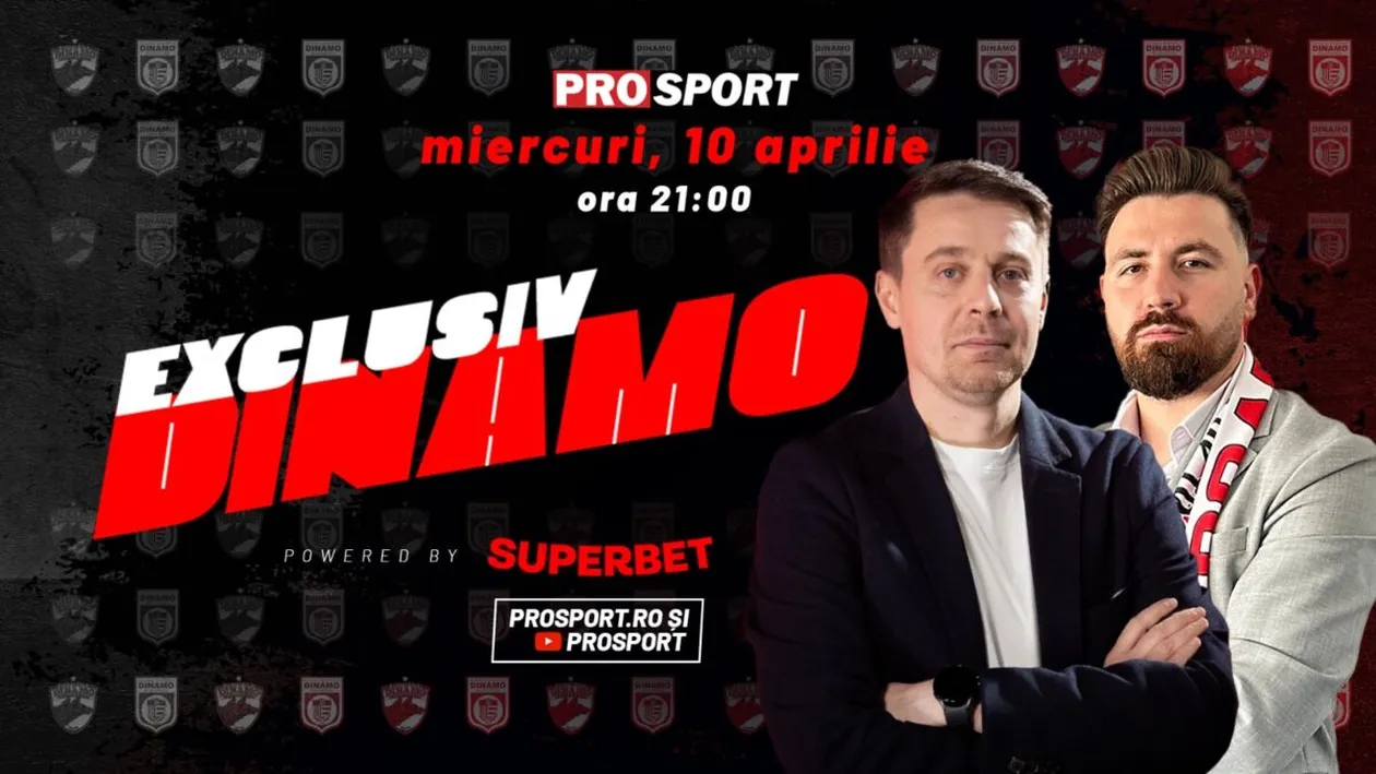 EXCLUSIV DINAMO, miercuri, de la ora 21. Invitatul ediței este Gabi Glăvan, fost director sportiv al „câinilor”, în prezent coordonatorul departamentului de scouting