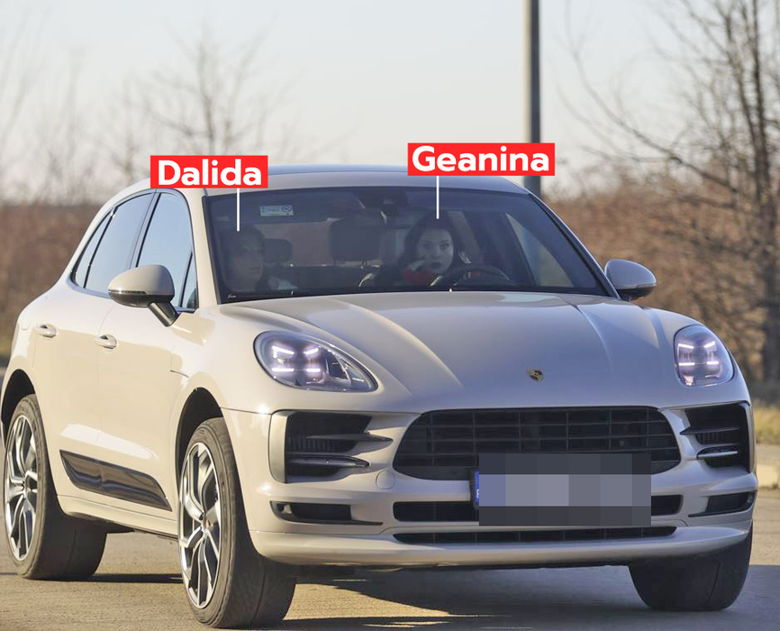 Geanina și Dalida din "Las Fierbinți", în Porsche-ul de 70.000 de euro (SURSA FOTO: CANCAN.RO)