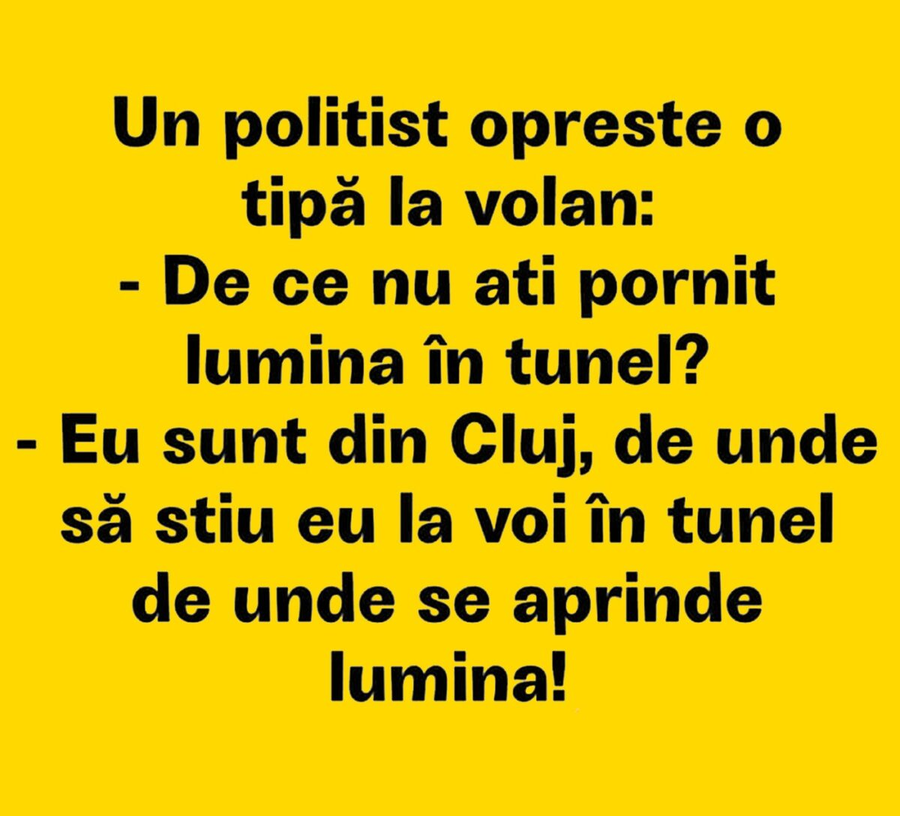 BANCUL ZILEI | Polițistul și șoferița din Cluj