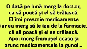 Bancul începutului de săptămână | Pacientul, doctorul și medicamentele