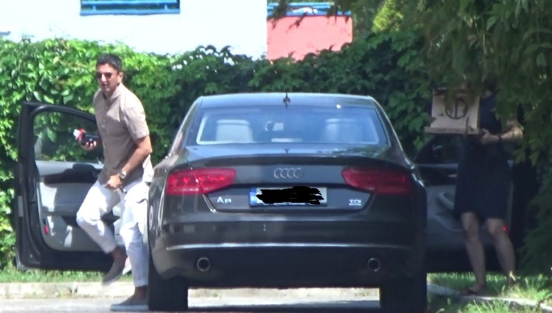 Lucescu Jr. şi fiica sa, Marilu, ajung acasă