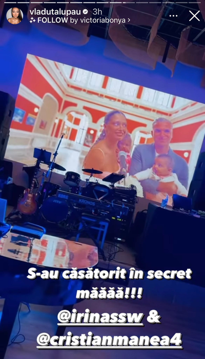 Irina Deaconescu și Cristi Manea s-au căsătorit în mare secret Sursă foto: Captură Instagram