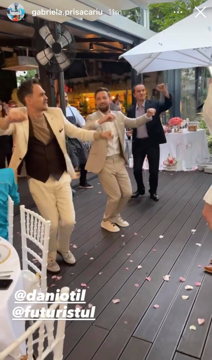 Ce ținută sexy a purtat iubita lui Răzvan Simion la cununia Gabrielei Prisăcariu cu Dani Oțil! Alintul folosit de prezentator pentru Daliana Răducan | FOTO