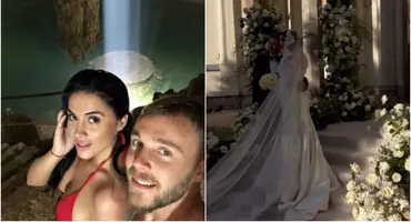 Alexandru Maxim și Cristina Roventa s-au cununat religios! Primele IMAGINI de la evenimentul fastuos