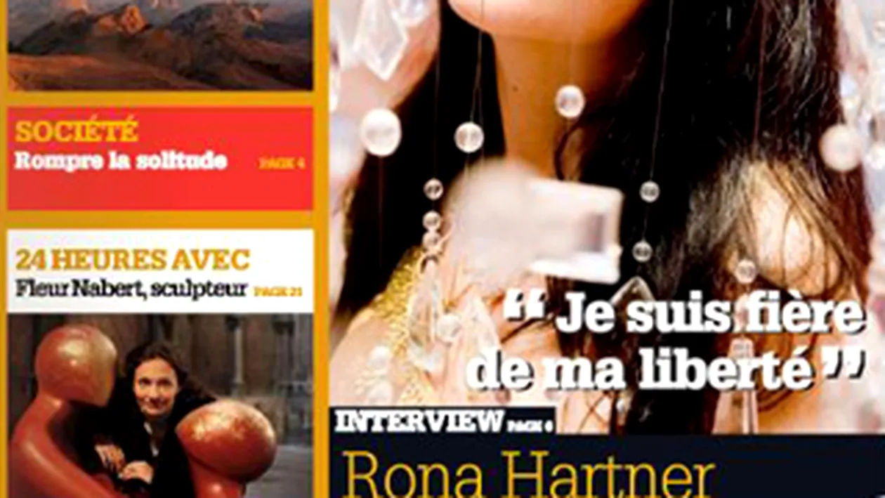 Rona Hartner pe coperta revistei Le 1 Visible din Franta!