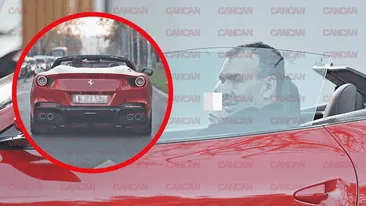 Life hack: Cum să treci neobservat!  Mogulul calapoadelor curăță pistoanele de la Ferrari Portofino în față la Casa di David