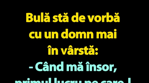BANC | Bulă stă de vorbă cu un domn mai în vârstă