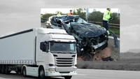 Mașina unor tineri, distrusă după un impact cu un camion românesc în Belgia! Ce s-a întâmplat