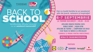 CSID.RO aniversează 20 de ani și îi sărbătorește împreună cu familiile din România la THERME București: două zile de distracție, sănătate și relaxare la evenimentul „CSID – BACK TO SCHOOL”