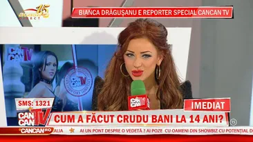 Bianca Drăguşanu e reporter special Cancan TV. Uite cum s-a descurcat roşcata în prima zi de muncă