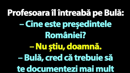 BANC | Bulă și președintele României