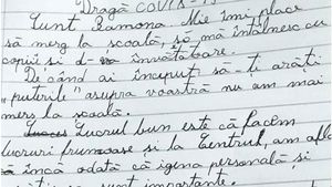 Scrisoarea emoționantă a Ramonei, fetița dintr-un centru de plasament: ”Dragă COVID-19, te rog…”