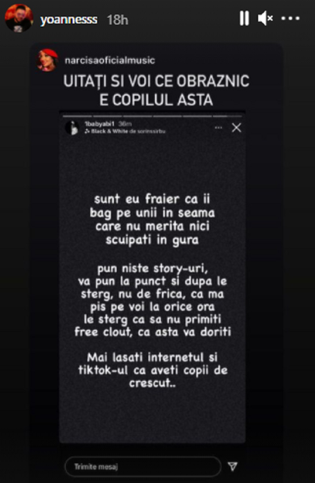 Abi și Yoannes, soțul Narcisei Moisa, scandal de proporții pe internet! Cei doi și-au aruncat replici dure: „Nu merită nici scuipați în gură”