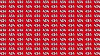 TEST IQ | Nu toate numerele din imagine sunt 434. Găsiți-l pe cel diferit!