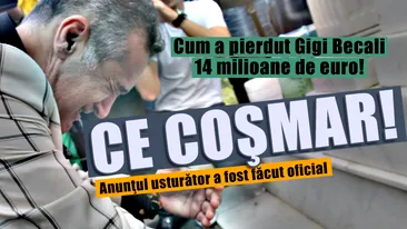 CE COSMAR! Cum a pierdut Gigi Becali 14 milioane de euro! Anuntul usturator a fost facut oficial