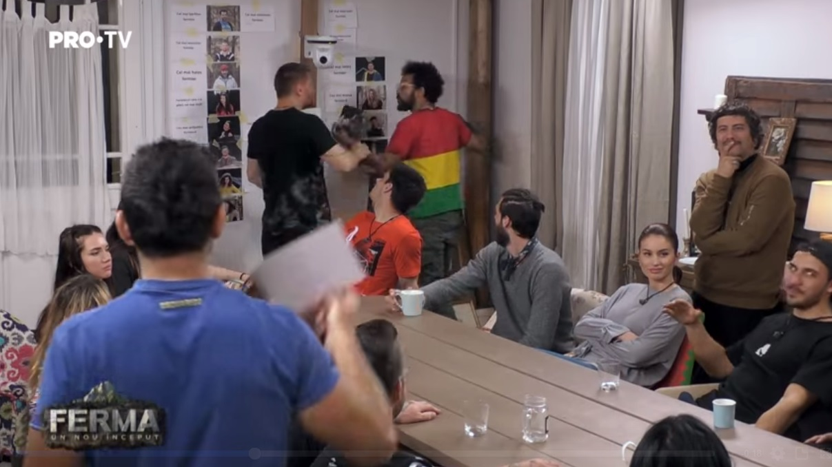 Bătaie la Ferma de la Pro TV între Kamara și Cătălin Moroșanu: „Ieși în p*** mea de aici, mă enervezi!”