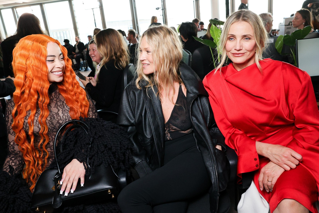 Cameron Diaz la prezentarea colectiei Stella McCartney la Paris. Foto: Profimedia