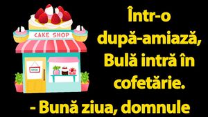 BANC | Bulă, la cofetărie: "Ce aveți fără zahăr?"
