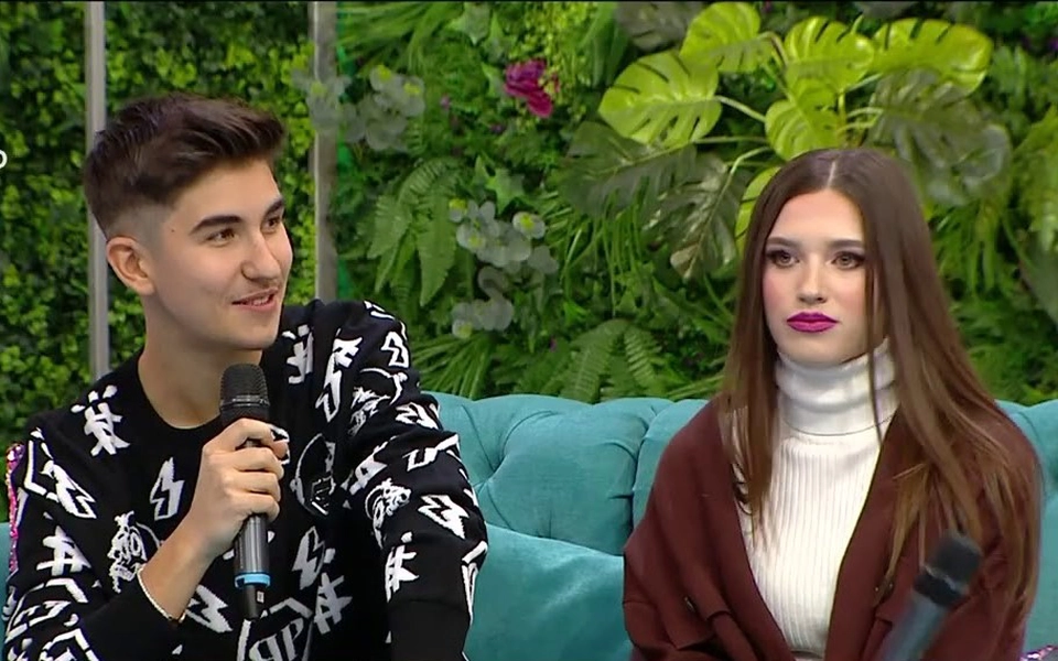 Ioana Ignat și Sebastian Dobrincu, în cadrul unei emisiuni / foto: captură ecran