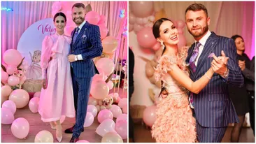 Cât a plătit Georgiana Lobonț pentru rochia roz de prințesă. Cântăreața și soțul ei au fost nași de botez pentru a șaptea oară