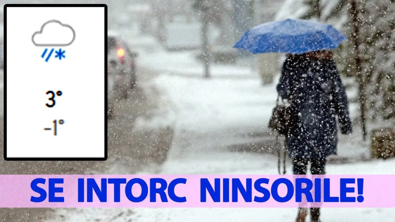 Prognoza Accuweather actualizată | Pe ce dată exactă se întorc ninsorile în România