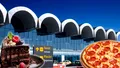 Două felii de pizza și un mini-desert, meniul VIP de la Otopeni. Suma uriașă plătită de compania de stat pentru tratația de protocol